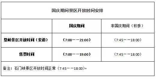 篁岭缆车运行时间(平时与假日)